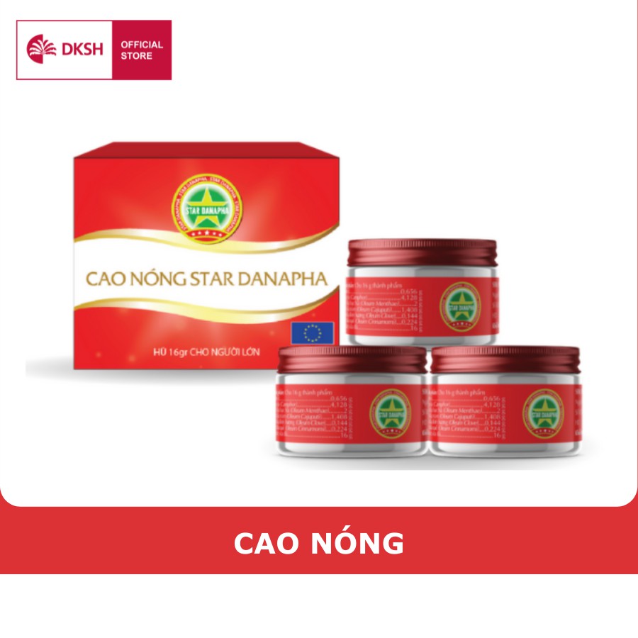 ( Hàng quà tặng không bán) Cao nóng Cao Sao Vàng STAR DANAPHA 16g