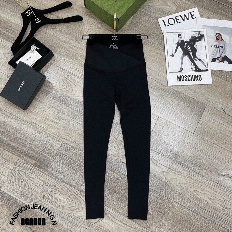 Quần legging cạp chéo