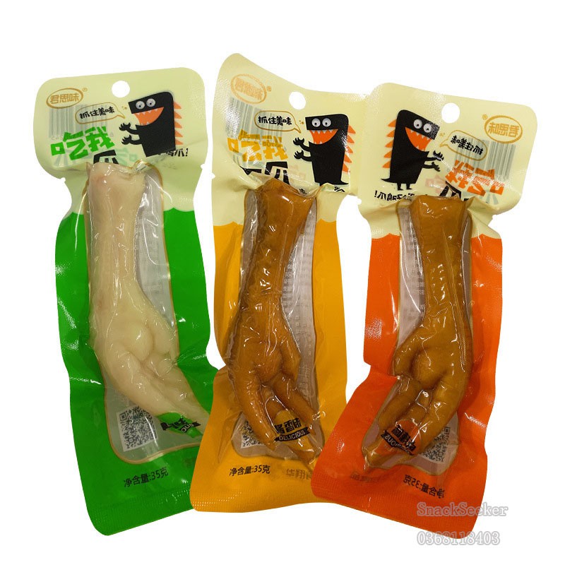 ( Mới ) Chân gà Cay Tứ Xuyên 3 vị siêu ngon gói 35gr - Chân gà cay 1 chiếc dai dai - Snackseeker - Đồ ăn vặt Trung Quốc | BigBuy360 - bigbuy360.vn