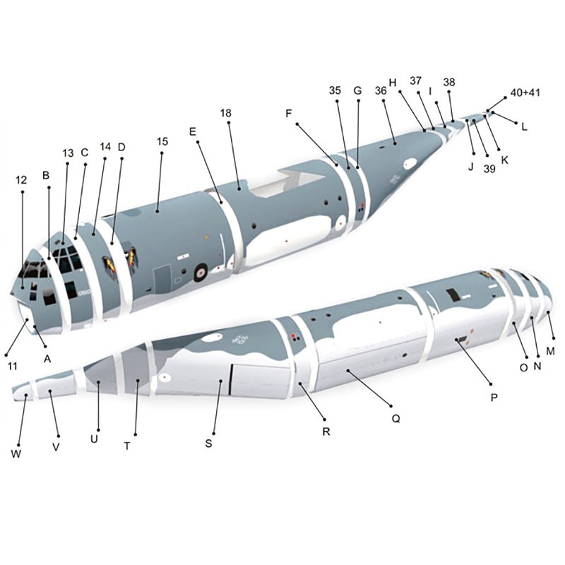 Mô hình tàu chiến quân đội AC130 cao cấp