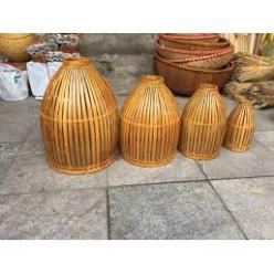 Mây tre đan- Lơm đèn khum trang trí - Tre VN