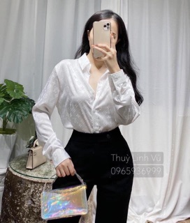 Áo Sơmi Lụa Dập Nổi
