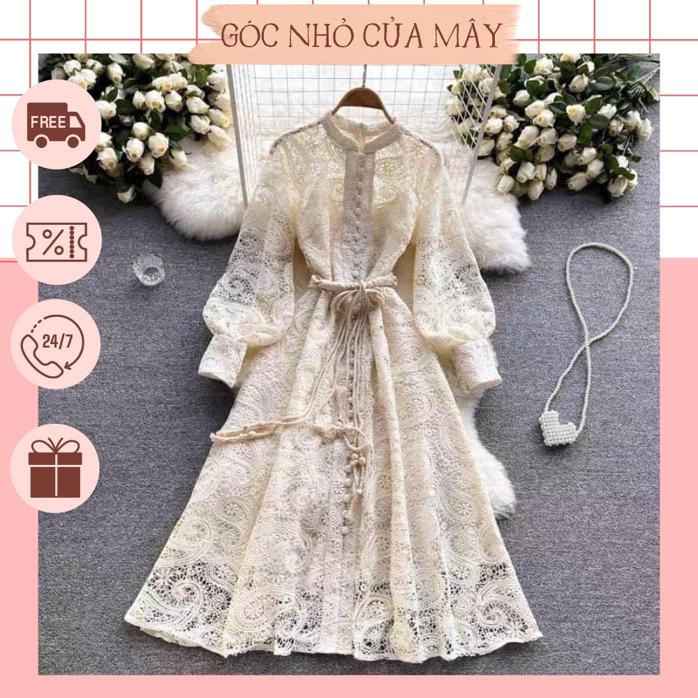 (GNCM2 - ORDER) Váy ren tiểu thư cao cấp