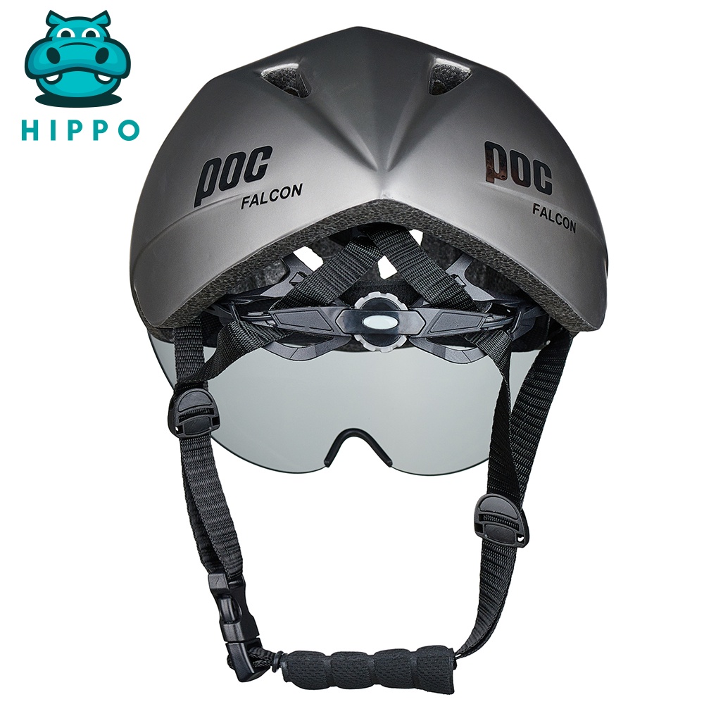 Mũ bảo hiểm xe đạp thể thao Poc Falcon siêu nhẹ nhám màu xám chính hãng - HIPPO HELMET