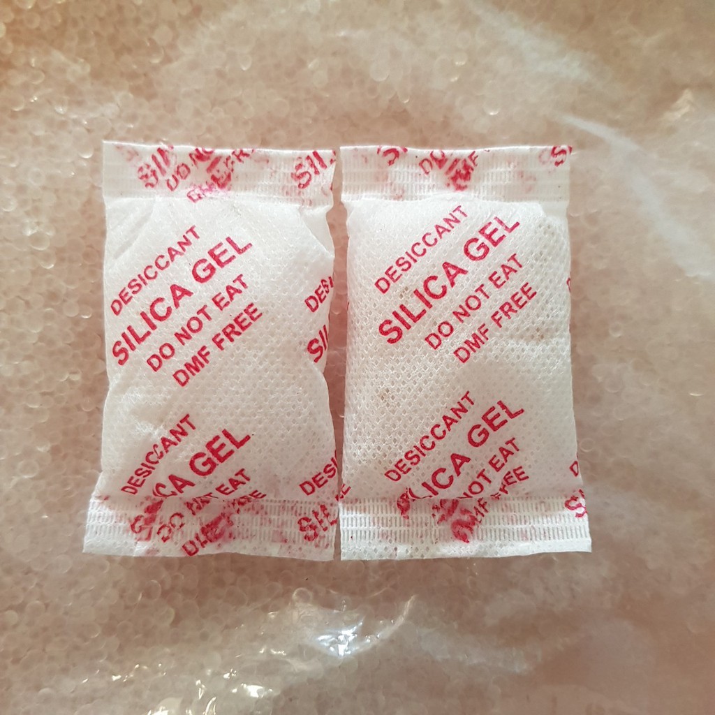 Combo 5 gói hút ẩm Silica Gel loại 1g/gói để tủ quần áo, hộp đựng giày