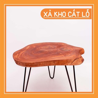 Bàn tròn gỗ chân sắt dành cho quán cà phê