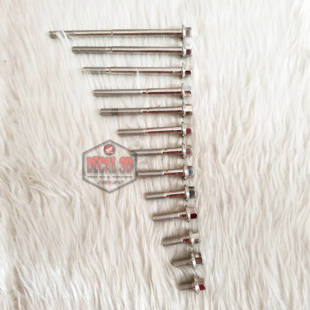 Ốc salaya inox 6 ly đầu vương miệng nhiều size