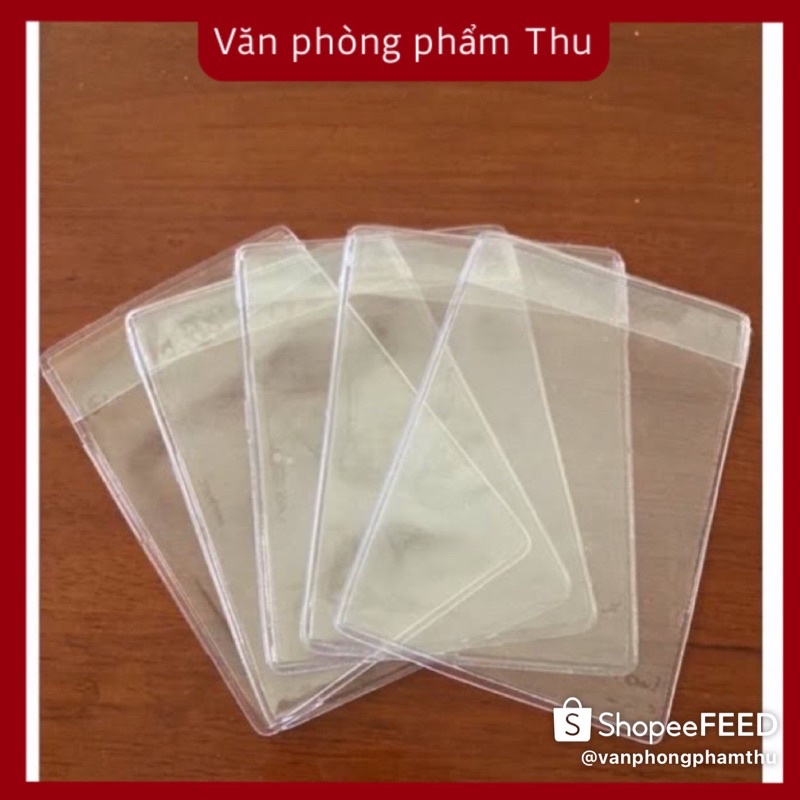 Vỏ bọc căn cước công dân, thẻ tín dụng trong suốt có nắp bảo vệ thẻ, chống xước chip CCCD - ATM,