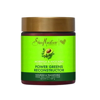 KEM Ủ CHO TÓC YẾU, XOĂN XÙ SHEAMOISTURE MORINGA & AVOCADO POWDER GREENS RECONSTRUCTOR 227G