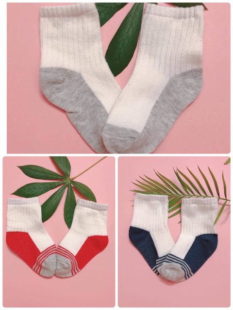 Set 3 đôi tất len Bé Trai  tất mùa đông  tất chống trơn trượt