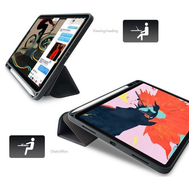 Bao da nắp gập Mututal cho ipad 12.9 2020 /12.9 2021 lưng tản nhiệt