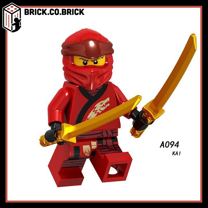 Lego Ninja Phantom Đồ Chơi Lắp Ráp Minifigure Và Non Lego Nhân Vật Hồ Ly Samurai Akita Zane Nya Kai Jay A090-A097