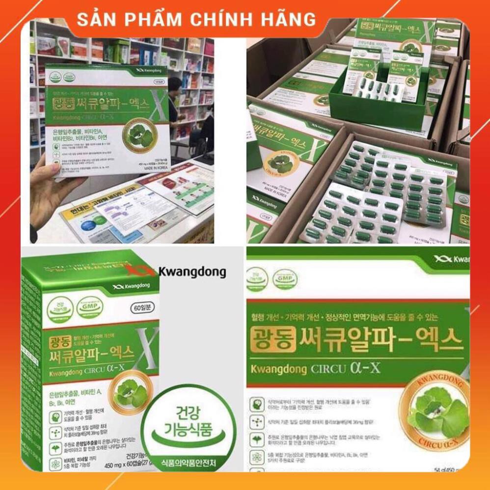 Viên uống bổ não Kwangdong Circu hộp 120 viên của Hàn Quốc