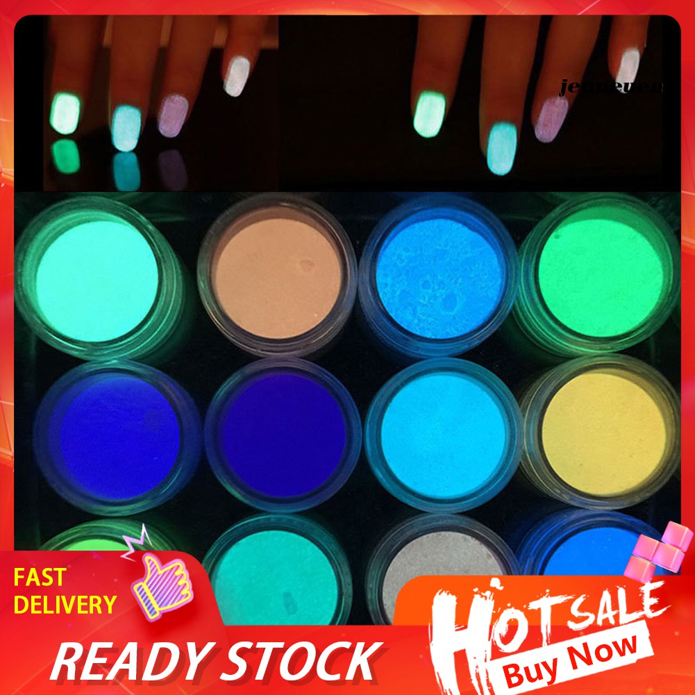 [Hàng mới về] Bột Dạ Quang Nổi Bật 2G Trang Trí Móng Tay Nổi Bật