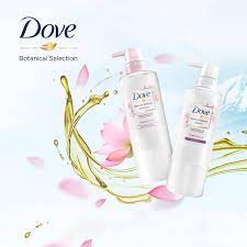 Bộ Gội Xả Dove Bóng Mượt Từ Hoa Sen Và Dầu Jojoba 500g