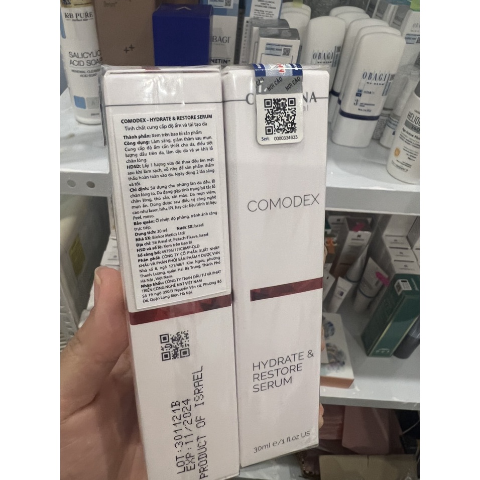Tinh chất cấp nước cho da dầu mụn Comodex hydrate & restore serum