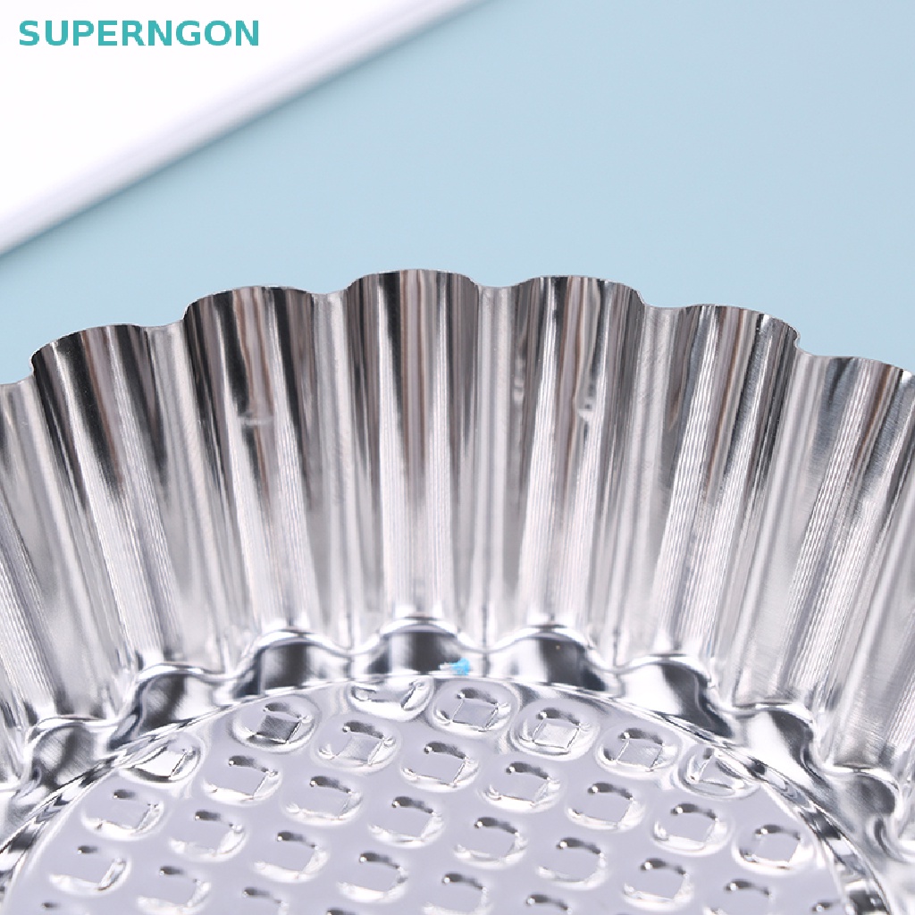 1 / 6 Khuôn Tròn Làm Bánh Cupcake Bằng Thép Không Gỉ