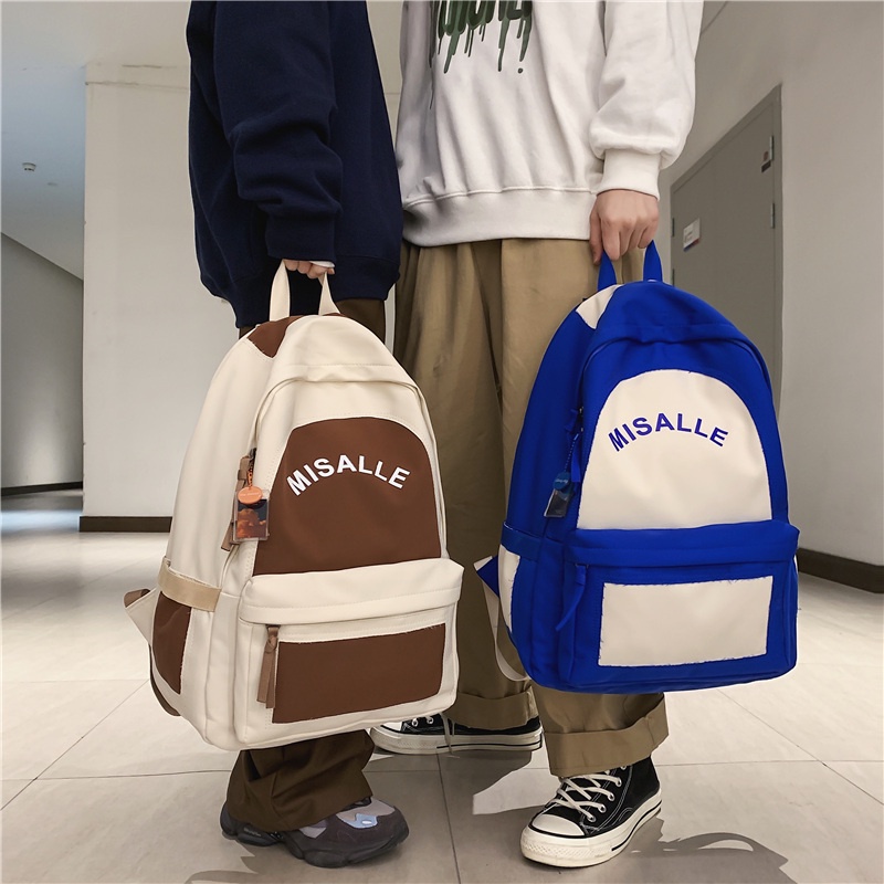 Balo Prettyzys sức chứa lớn 15.6 inch phong cách Hàn Quốc thời trang 2022 đi học cho nam và nữ