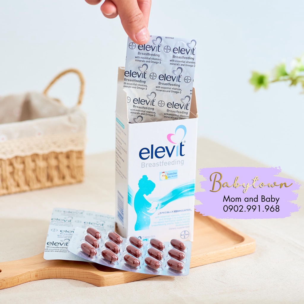 Vitamin tổng hợp Elevit bú sau sinh mẫu mới 60 viên