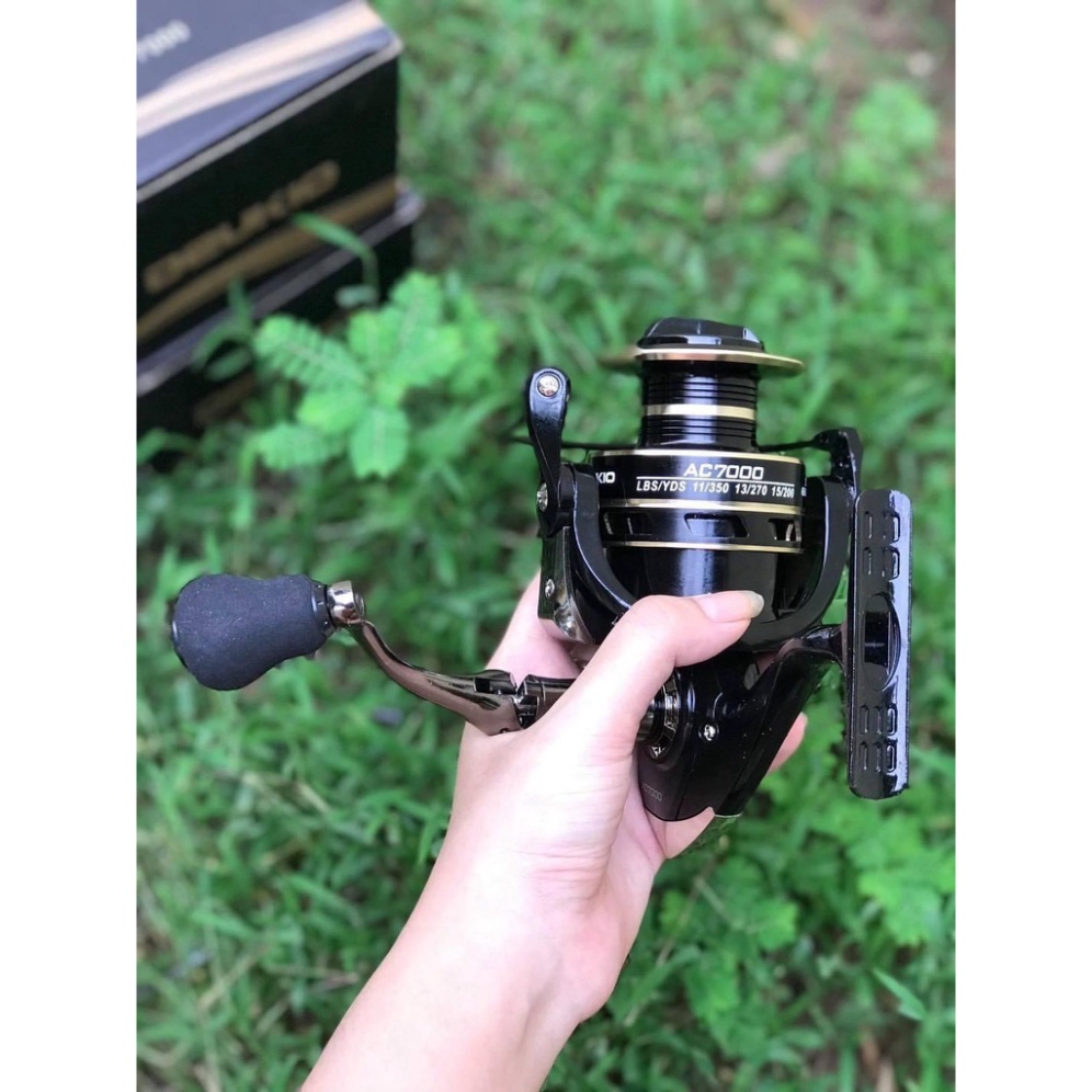 Máy Câu Cá Kim Loại Chính hãng Deukio AC 2-7000 Chất Liệu Kim Loại Cao Cấp Đồ Câu Việt Bắc