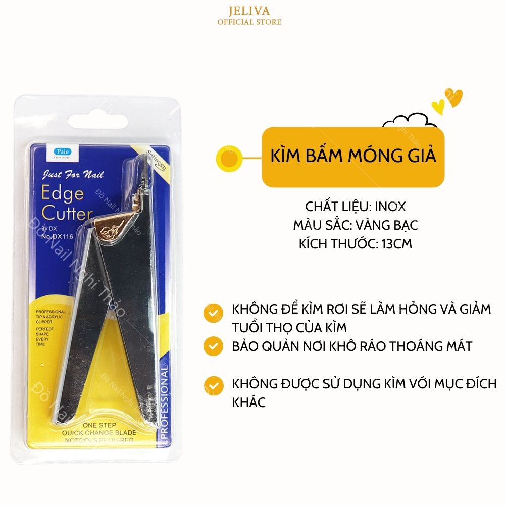 Kìm cắt móng giả inox JELIVA