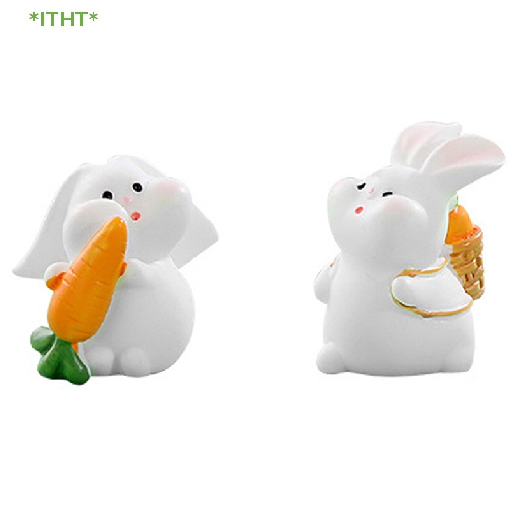Mô Hình Cà Rốt / Thỏ Bằng Nhựa resin Trang Trí Tiểu Cảnh / Nhà Búp Bê Mới