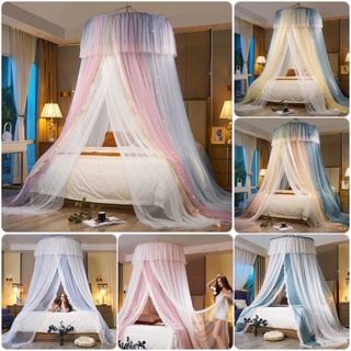 MÀN TRÒN CÔNG CHÚA 2 lớp 3 cửa dày đẹp mẫu mới