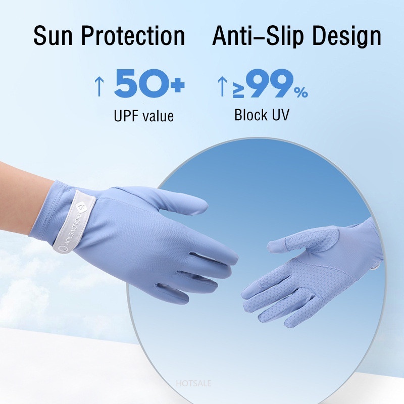 Găng tay chống nắng SPF 50+ chống tia UV thoáng khí cho nam nữ