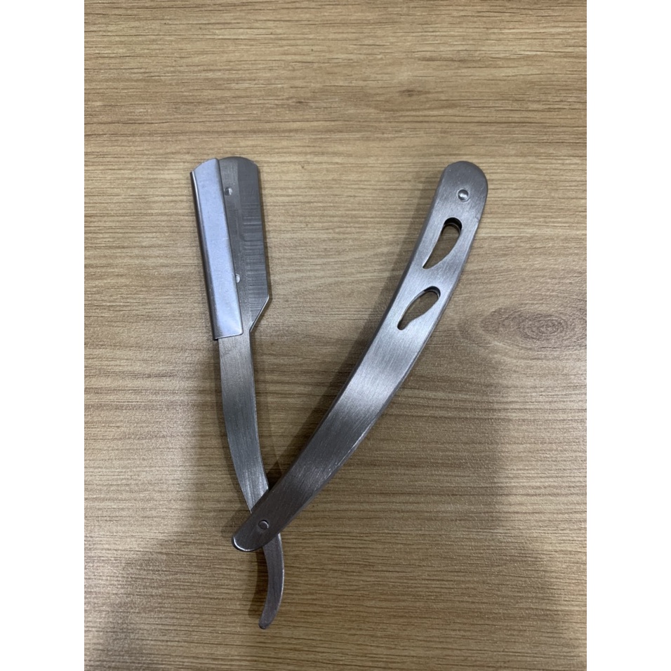 Dao tỉa chân mày, cạo mặt cán nhựa-inox.