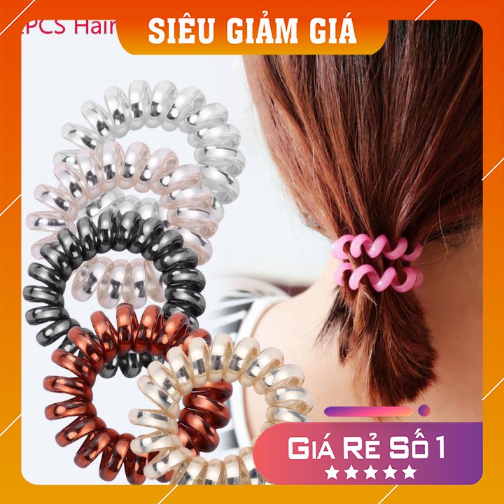 [ Sale cực sốc] Dây cột tóc dạng lò xo (giao màu ngẫu nhiên)