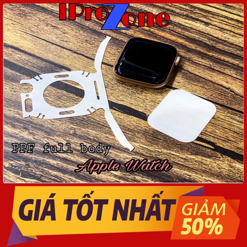 Dán PPF Apple Watch Series 1/2/3/4/5/6/7/SE Full mặt và body 360 dễ dán