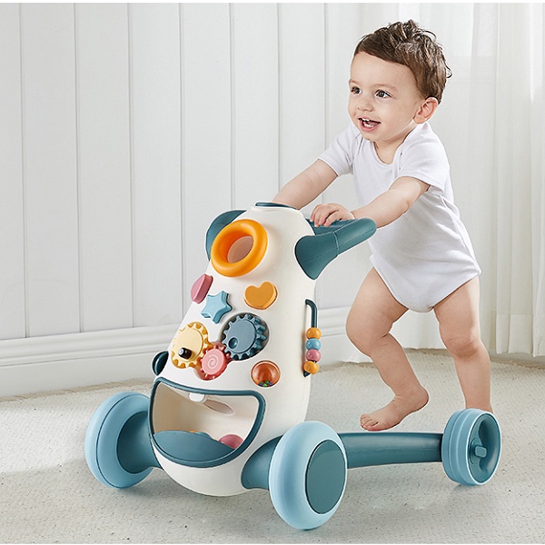 Xe Tập Đi Đa Năng HOLLA Thiết Kế Hình Tam Giác Với 3 Điểm An Toàn, Chống Lật Giúp Bé Di Chuyển Thoải Mái, Dễ Dàng