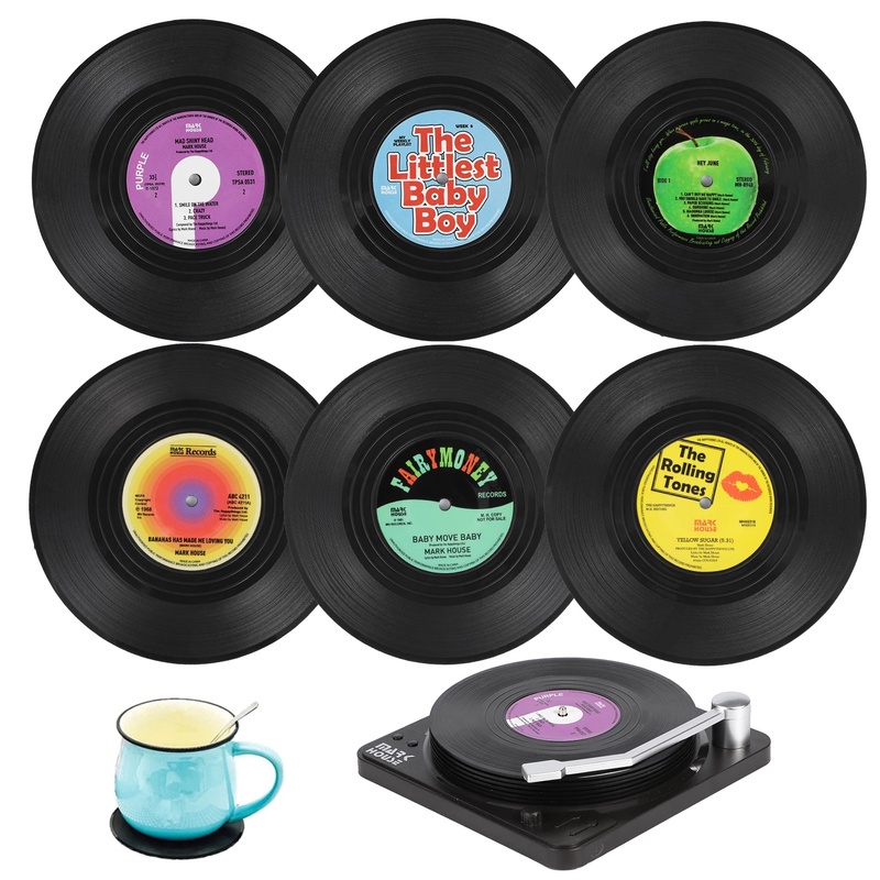 1 Miếng Lót Cốc Đĩa CD Bằng Silicon Cách Nhiệt Chống Trượt Phong Cách Cổ Điển Tiện Dụng Cho Nhà Bếp