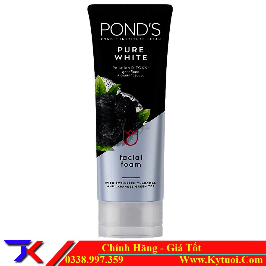 Sữa Rửa Mặt POND’S PURE WHITE Facial Foam 100g