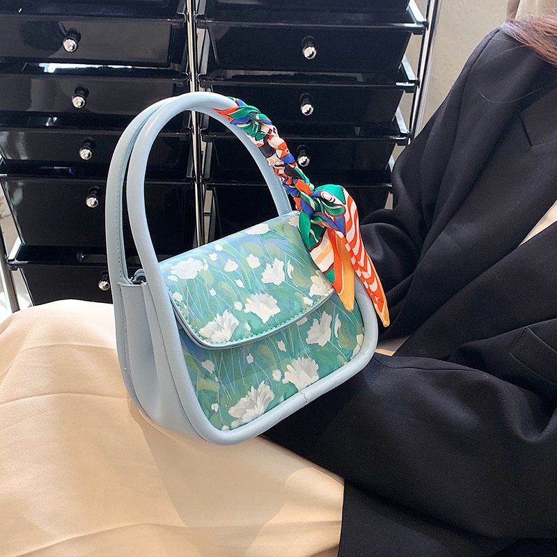 Túi Xách Thời Trang Mùa Hè 2022 Họa Tiết Màu Mực Chất Lượng Cao