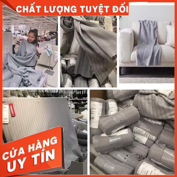 Chăn IKE màu ghi , chăn đắp văn phòng, chăn mùa hè, chăn điêu hòa