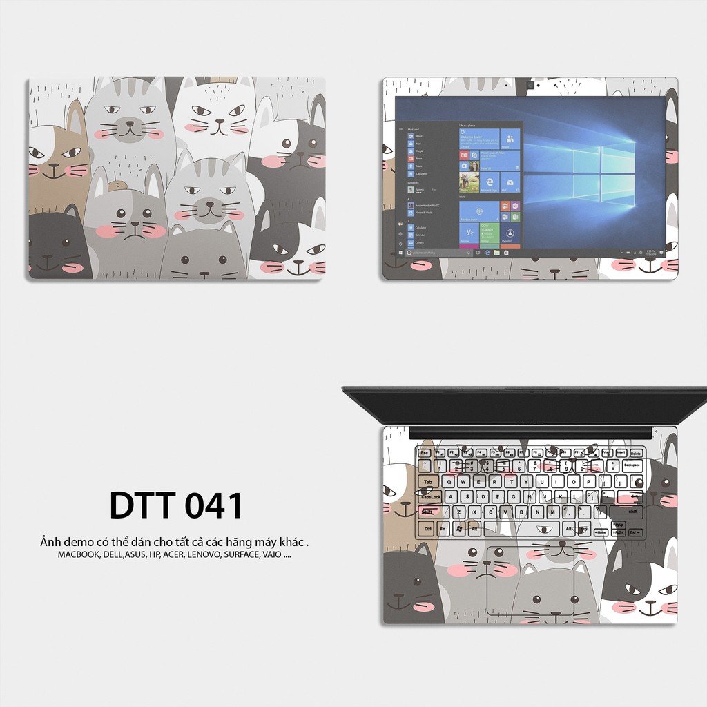 Miếng Dán Skin Laptop / Có mẫu decal dán cho tất cả các hãng máy tính