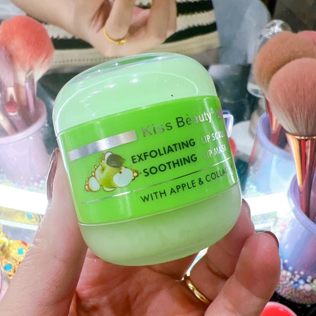 Lọ dưỡng môi + tẩy tế bào môi Kissbeauty