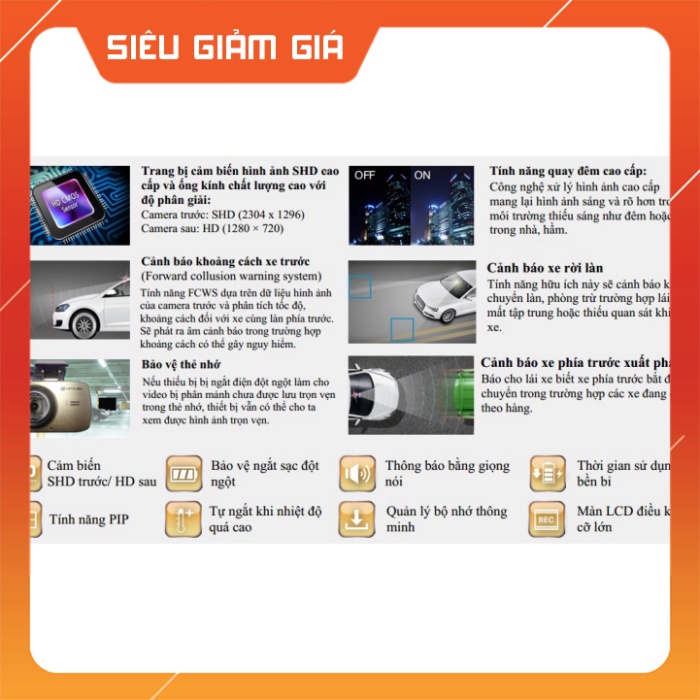 SALE SẬP NGUỒN Camera hành trình nhập khẩu Hàn Quốc LET'S VIEW SH-200M HÀNG CAO CẤP | BigBuy360 - bigbuy360.vn