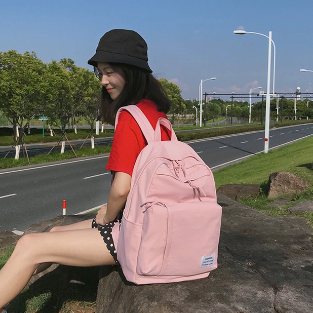 Balo ulzzang hàn quốc TIỆM TÚI CỦA KEM ba lô nữ basic TX30