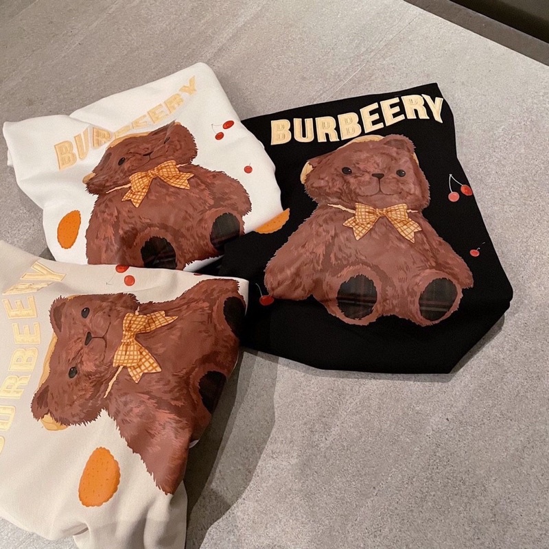 Áo Nỉ Burbeery, Áo Nỉ Cổ Tròn, Gấu Cherry. | BigBuy360 - bigbuy360.vn