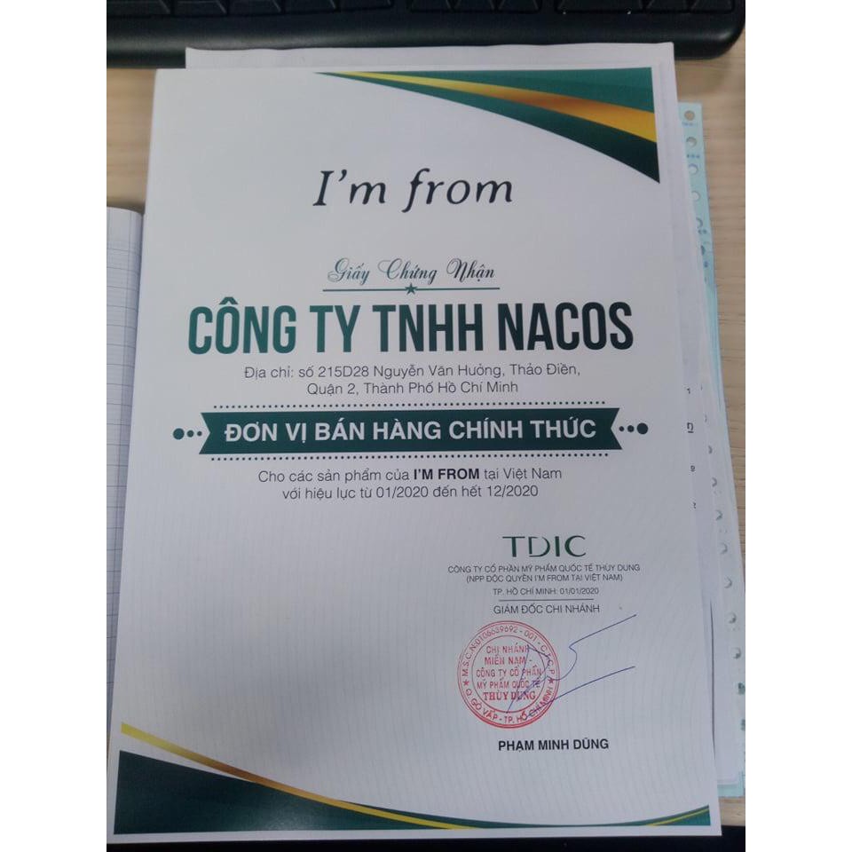 Mặt Nạ Dưỡng Trắng Da Chiết Xuất Từ Gạo I'm From Rice Mask 110g