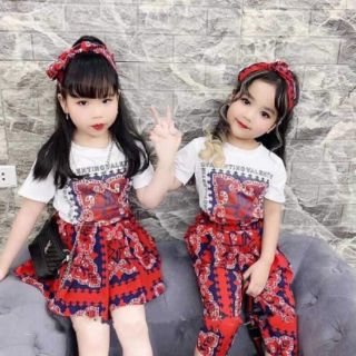 Set váy kèm băn đô