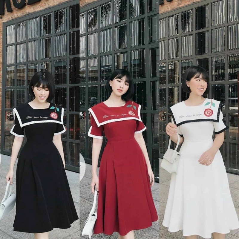 Đầm dự tiệc ❤️FREESHIP❤️ Váy thiêu hoa đẹp giá sỉ