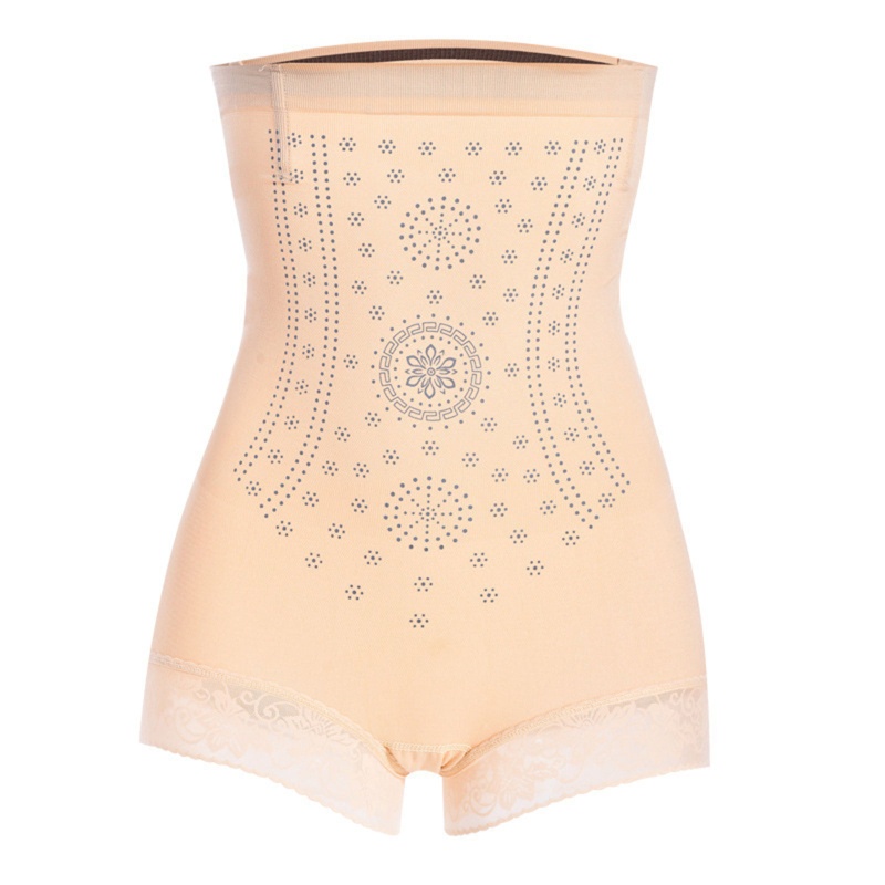 Quần Lót Định Hình Nâng Mông Lưng Cao Phối Ren Không Đường May Cho Nữ