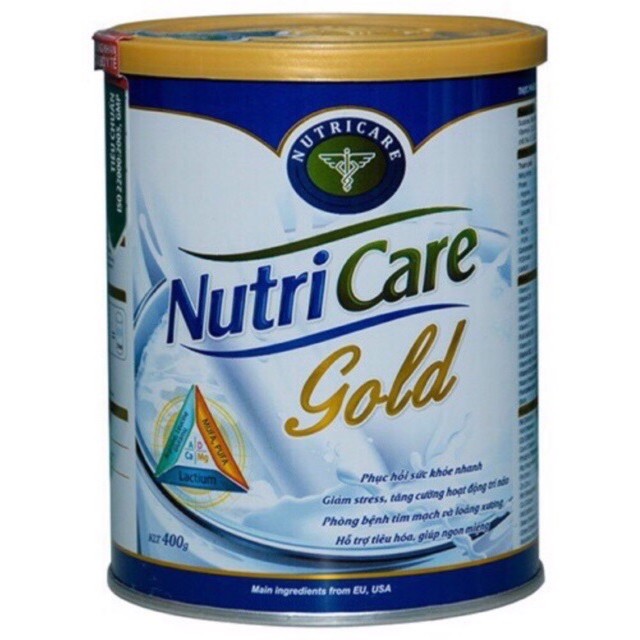 Sữa Nutricare Gold - Dinh dưỡng cho bệnh nhân sau phẫu thuật 400g