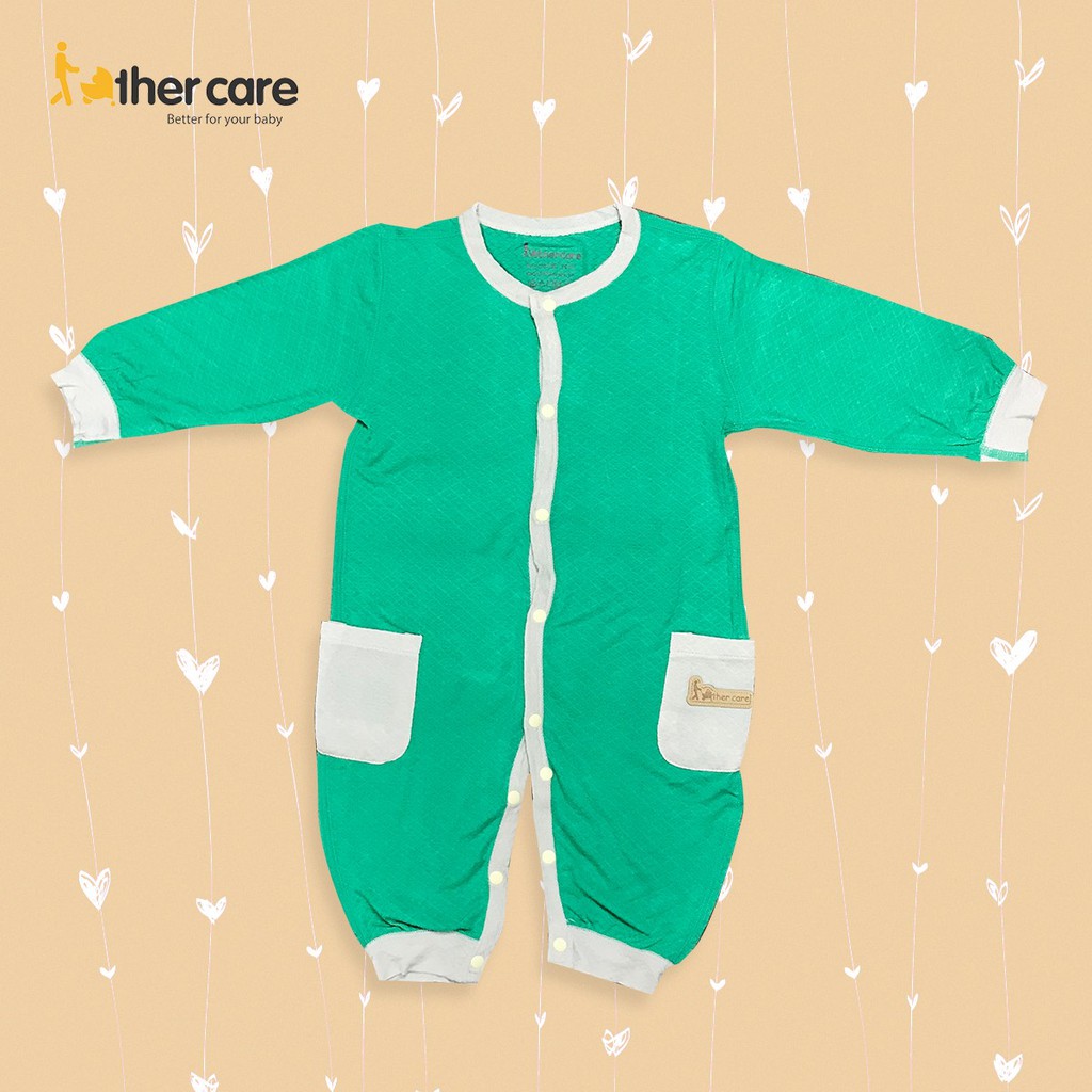 Body sơ sinh DT FatherCare Cài giữa - Trơn phối Túi FC802