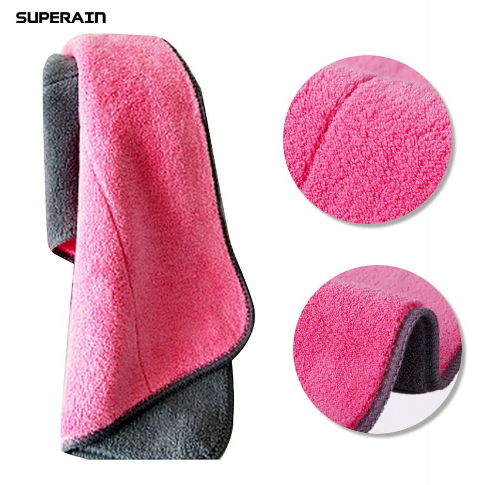💠SUPERAIN  Double Side Hand Towel Kitchen Bathroom Cleaning Washcloth