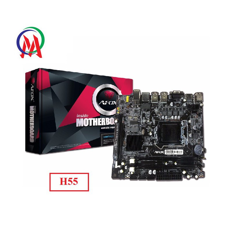 Main AFOX Socket 1156,Intel® H55 BH 36 tháng