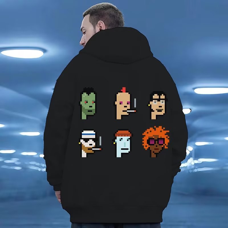 Áo Hoodie Phong Cách Đường Phố Hong Kong Cá Tính Cho Nam Nữ Size M-8XL